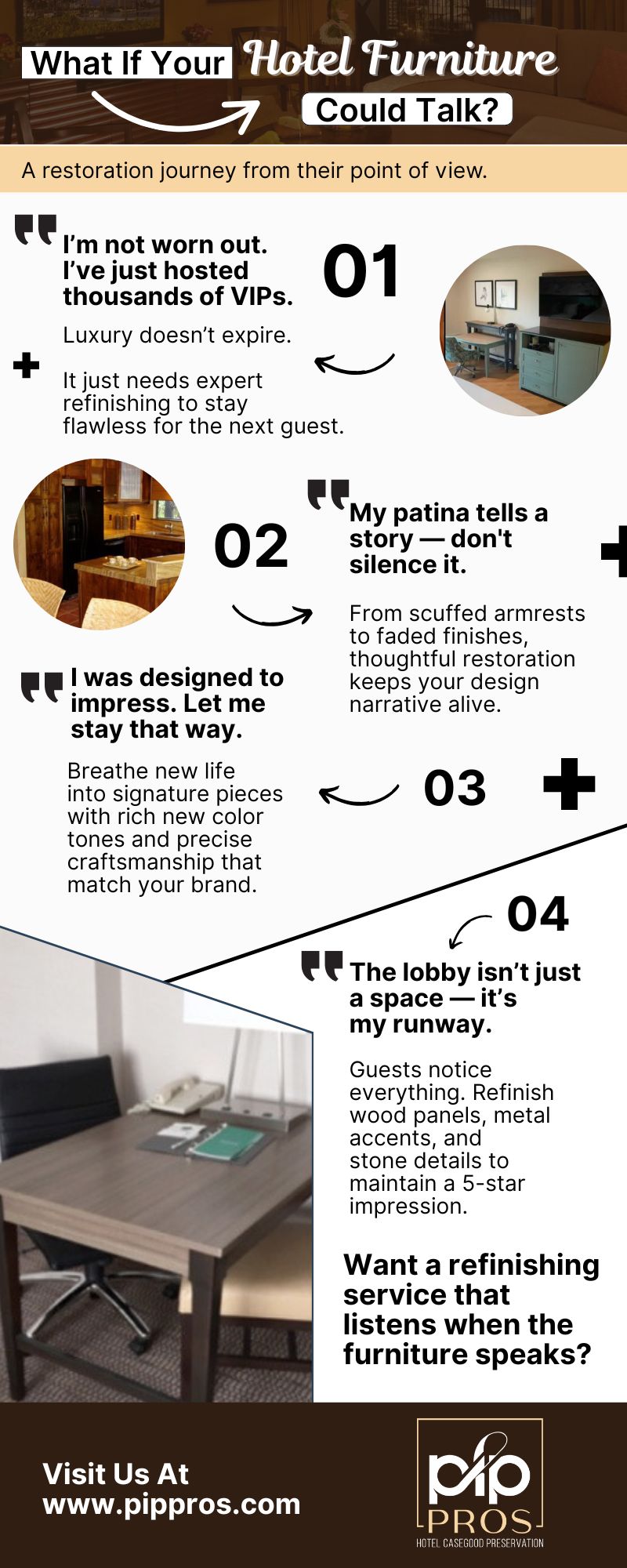 What if Your Hotel Furniture Could Talk? A restoration journey from their point of view.